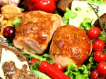 Мини-рулет куриный с грибами в/к